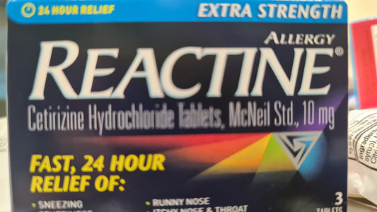Reactine allergy 3 tablets