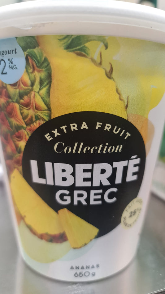 Liberte YOGURT pineapple 650G