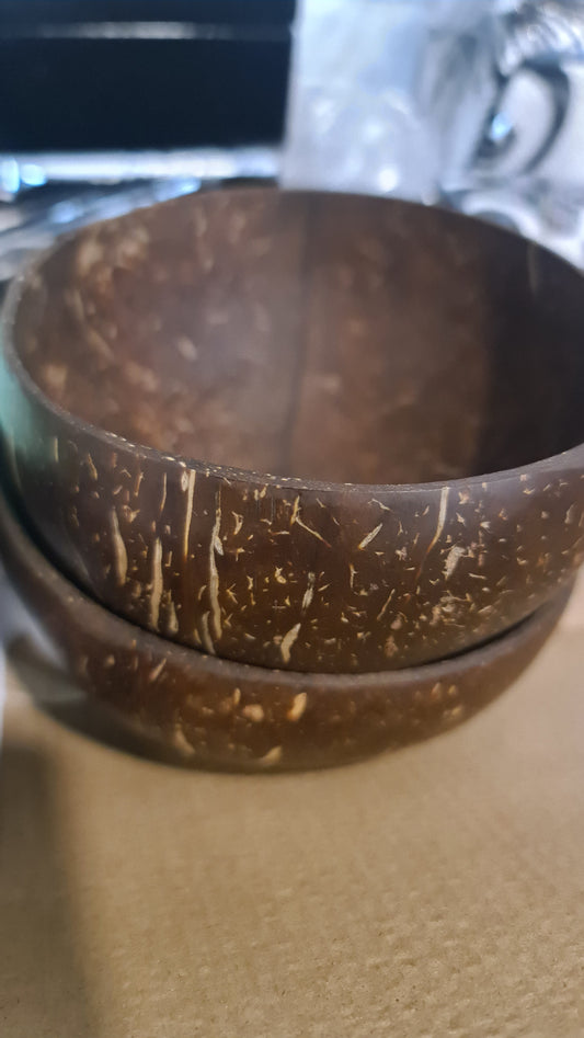 VN plain coconut-shell bowl