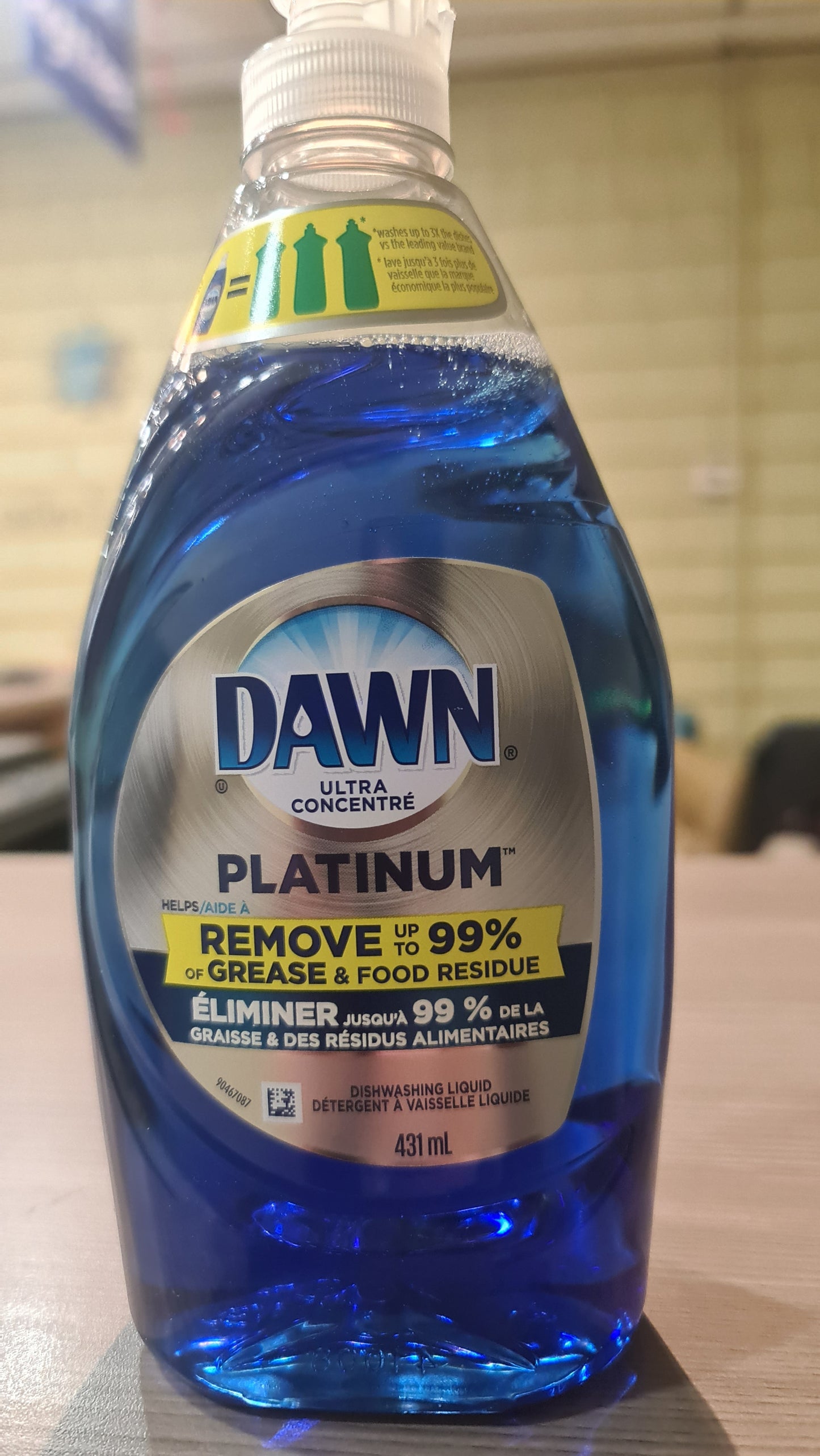 Dawn platinum dishwash 431ml