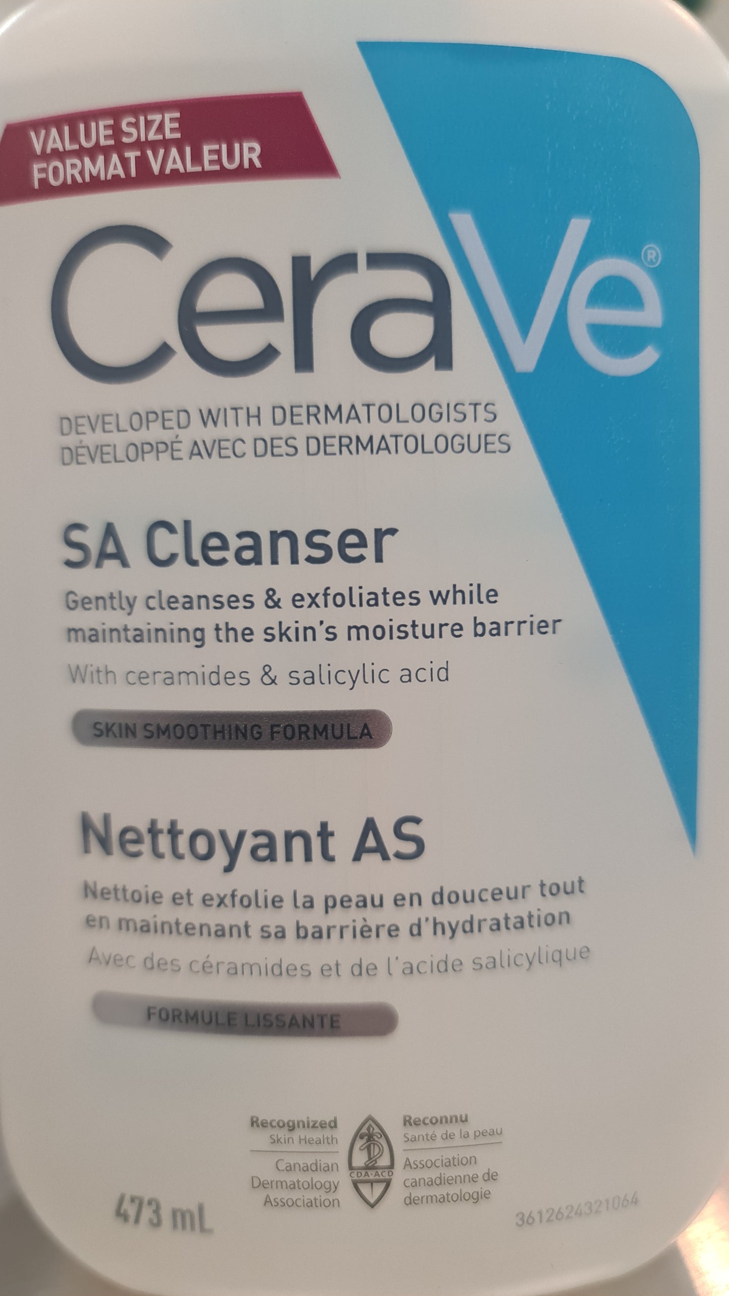 Cerave foaming SA cleanser 473ml