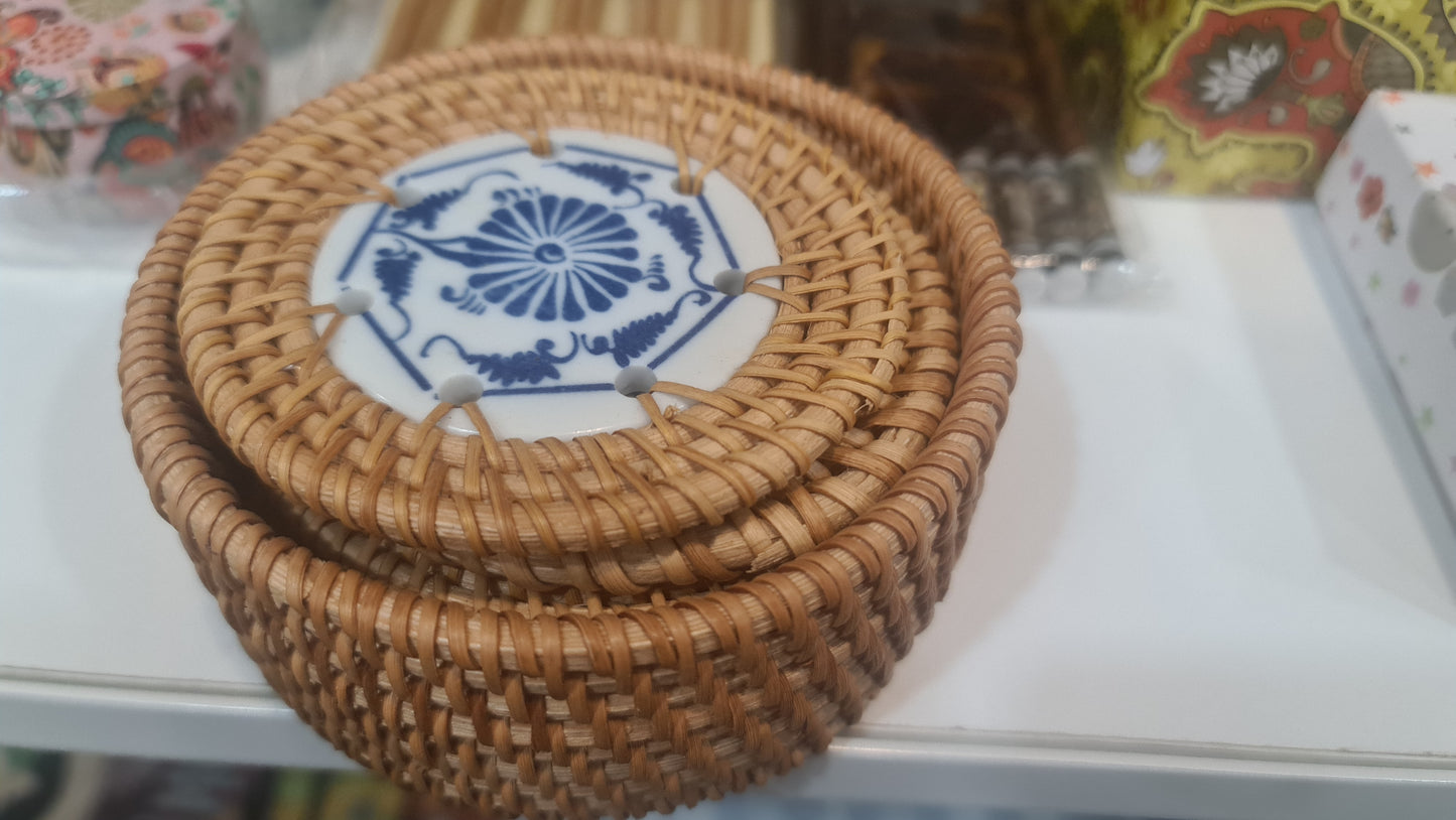 VN cup mat & holder set (6 pcs)