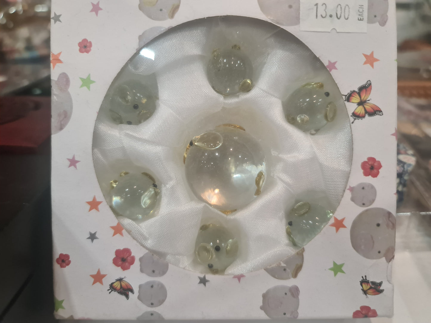 Souvenir crystal pig (box)