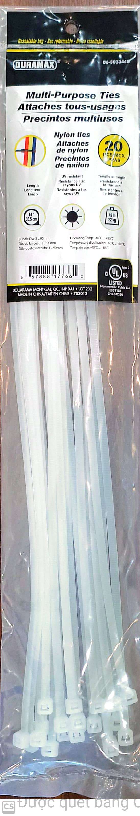 Plastic Cable tie 20pcs