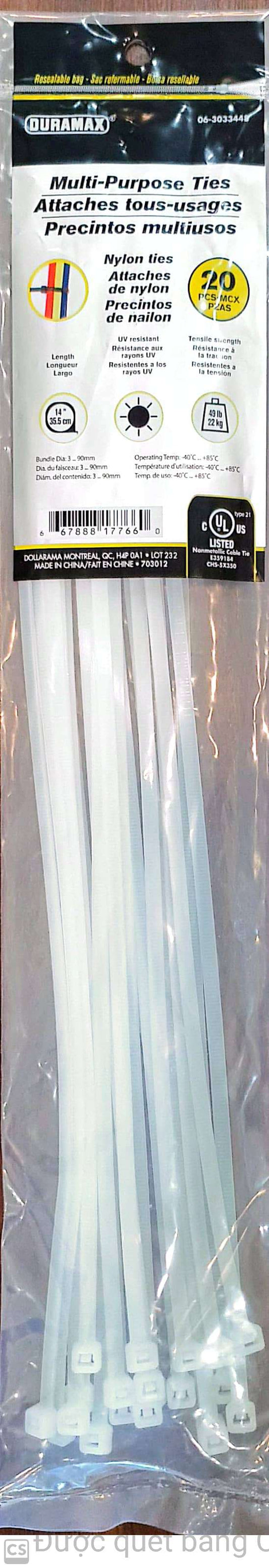 Plastic Cable tie 20pcs