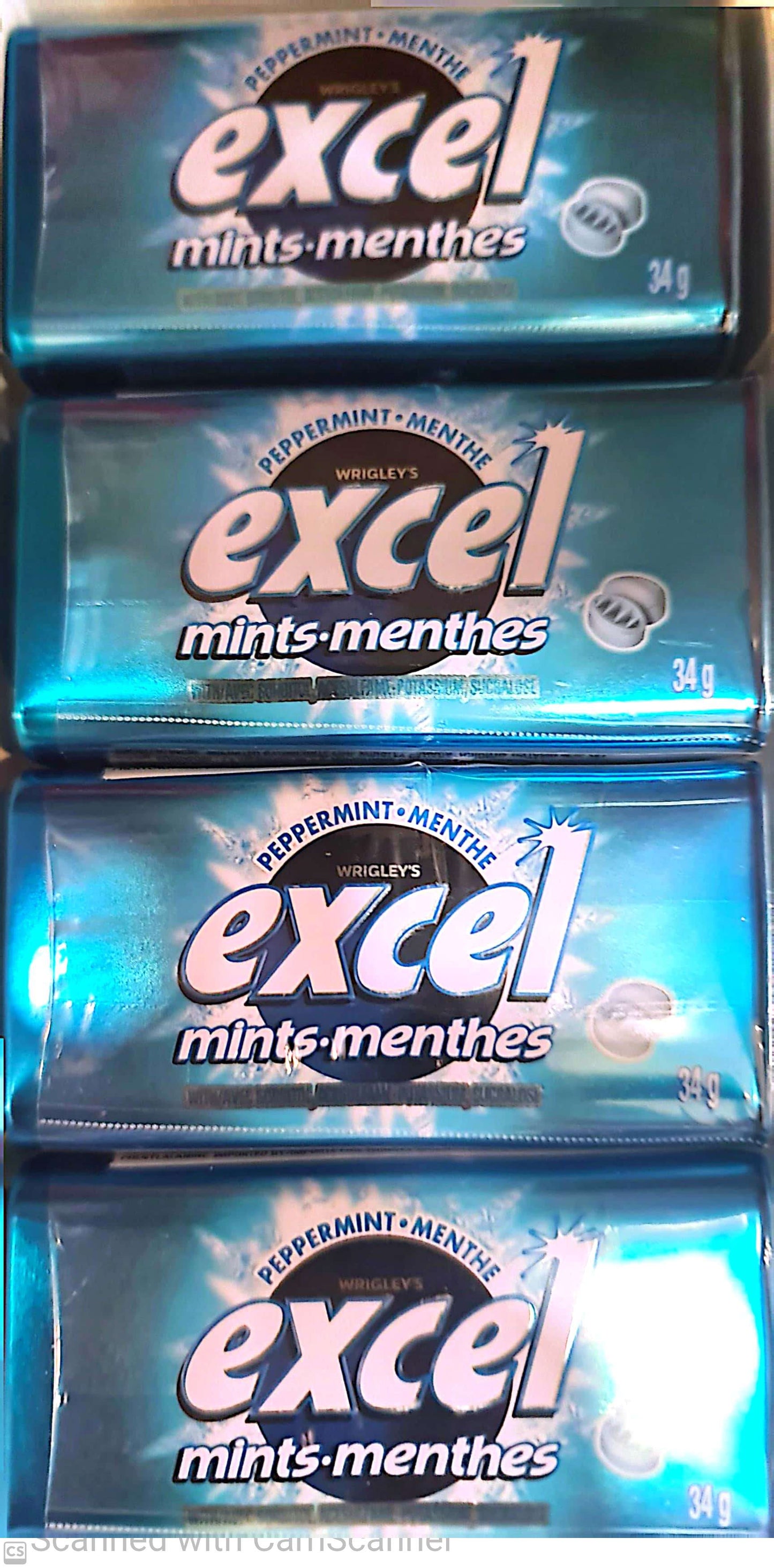 Excel Mints Peppermint tin 34g (8/box)