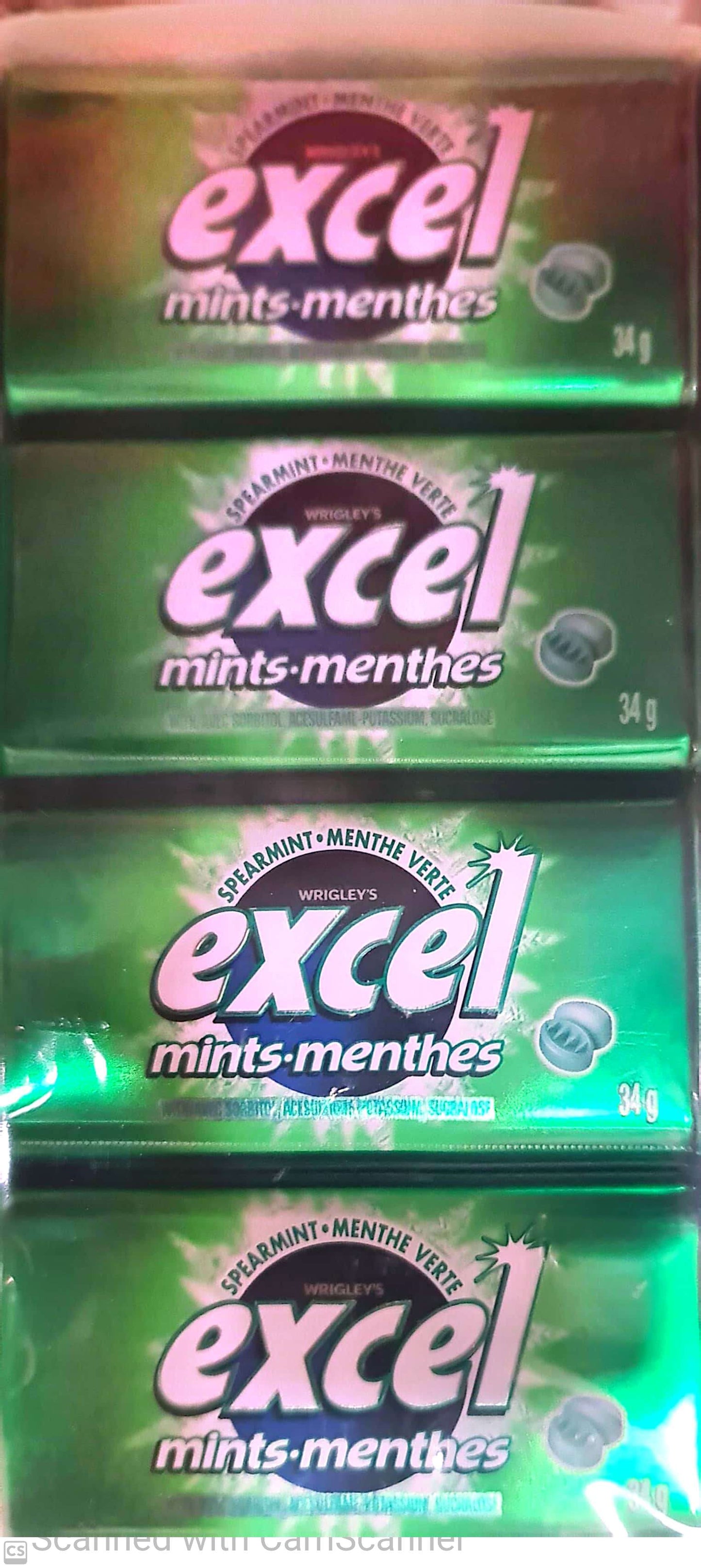 Excel Mint Spearmint tin 34g (8/box)