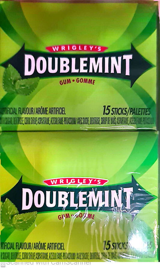 Doublemint gum 15 stick (10/box)