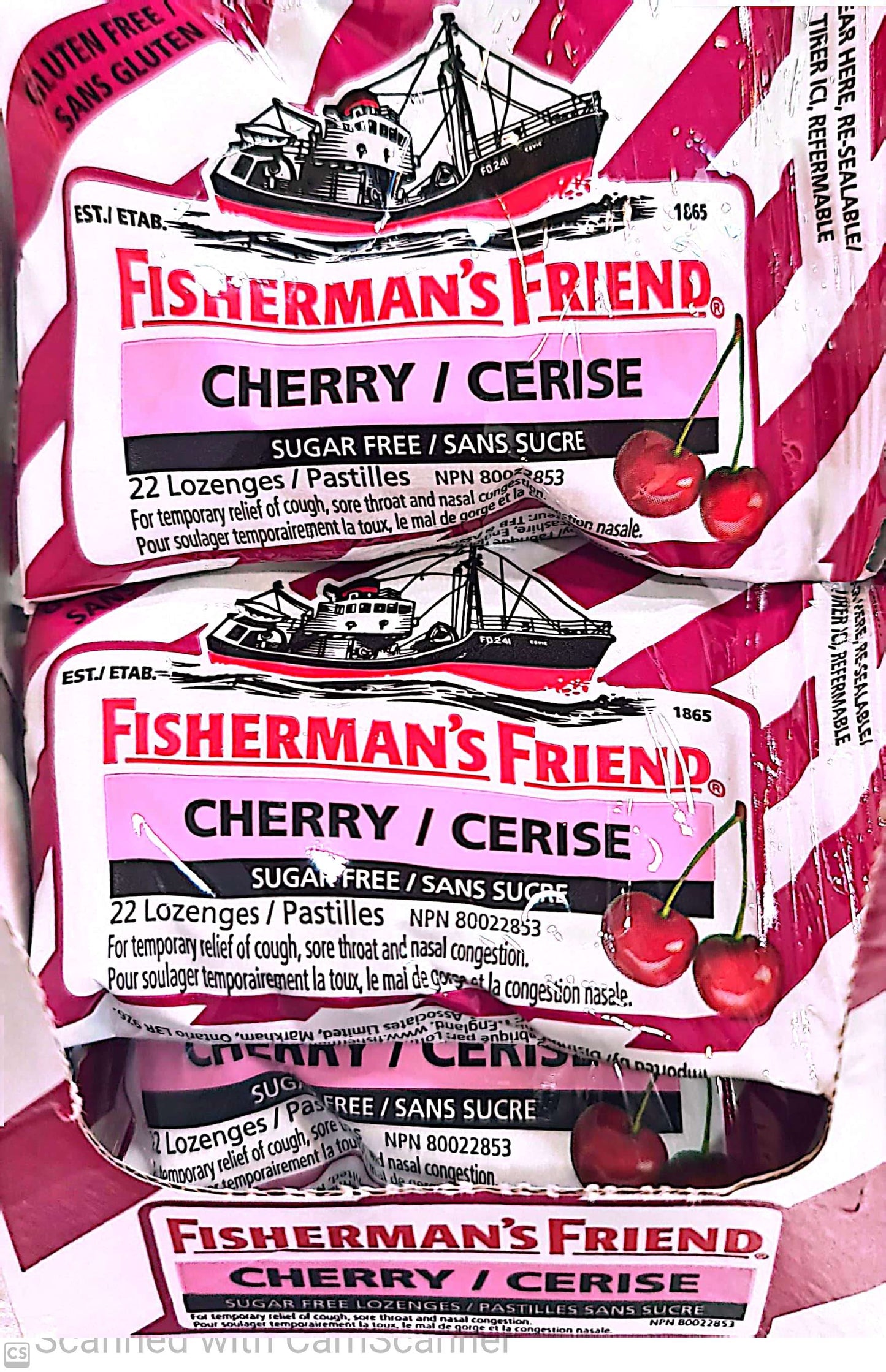 Fisherman Cherry lozenges (16/box)