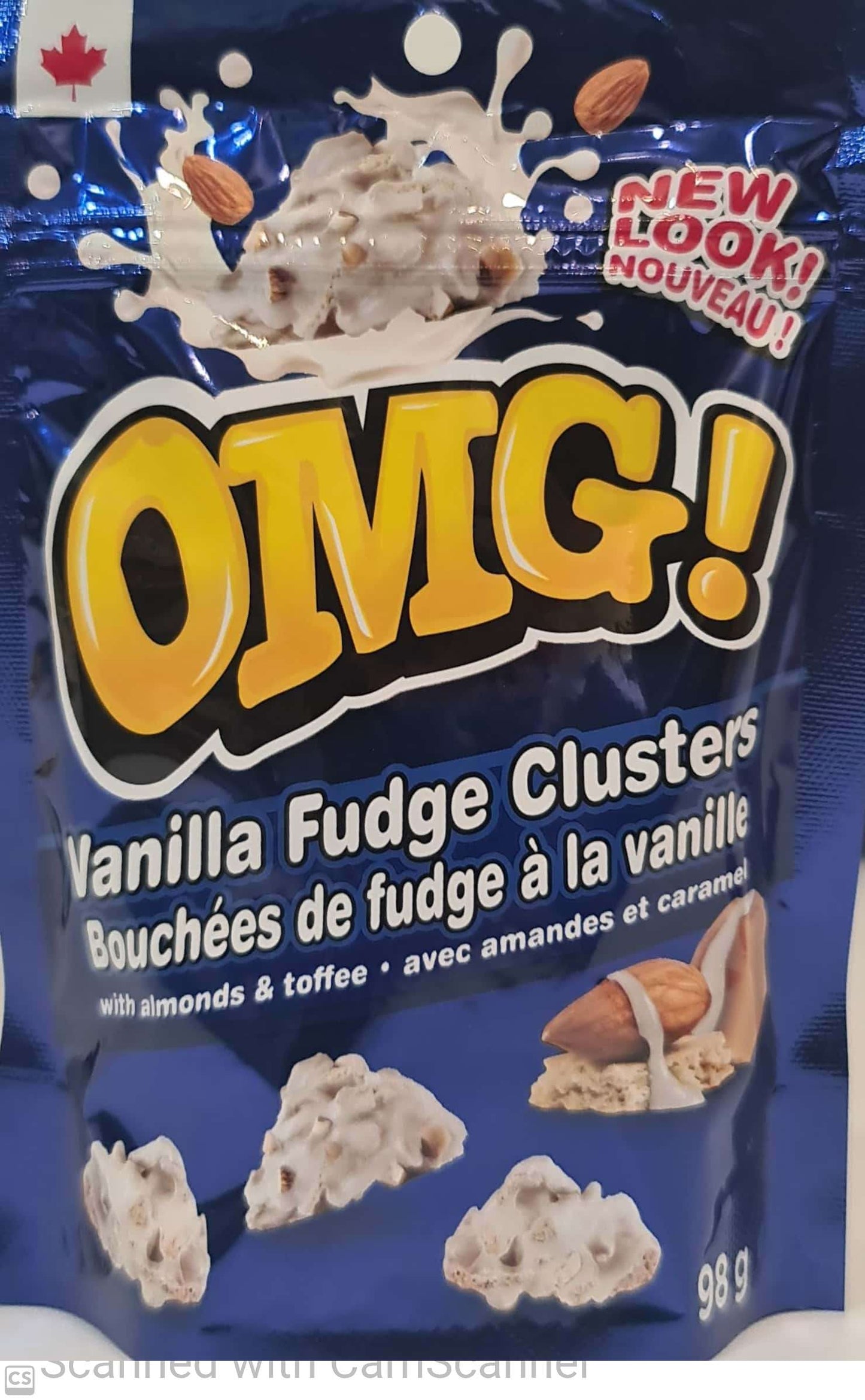 OMG Vanilla fudge cluster w almond bag 98g