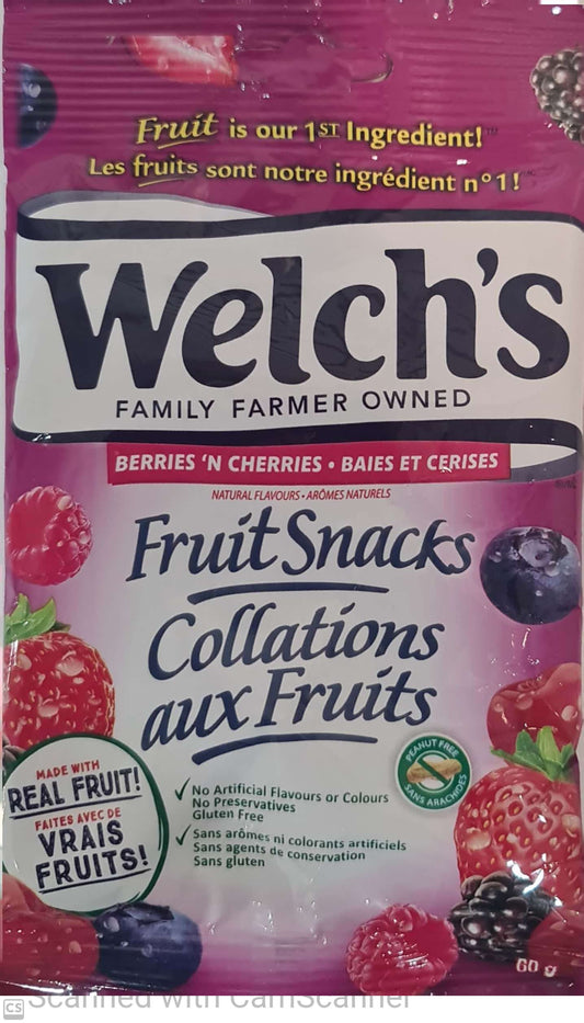 Welch Fruit Snack bag 60g