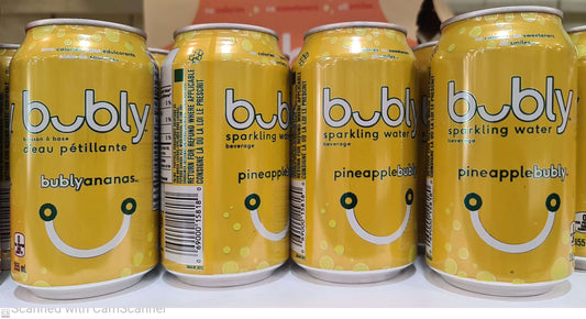 Bubly pineapple can 335ml (yellow)