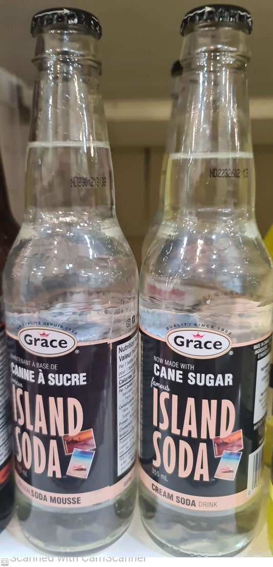 Grace Island soda cream soda 355ml