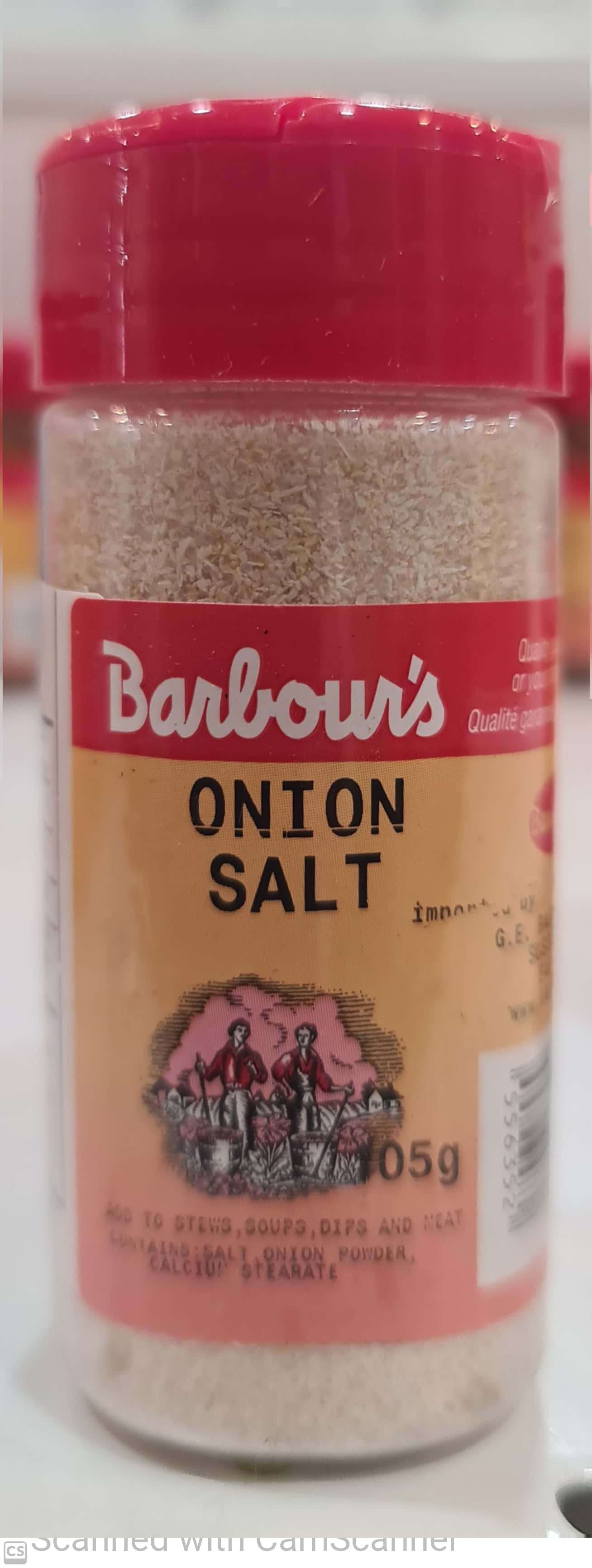 Barbour's Onion salt 105g