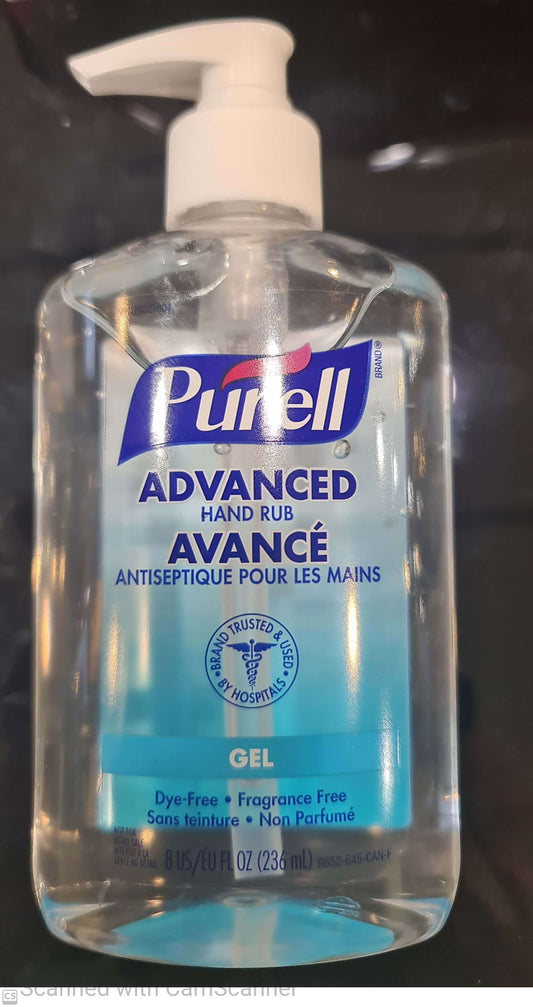 Purell hand sanitizer 236ml with pump (8oz)