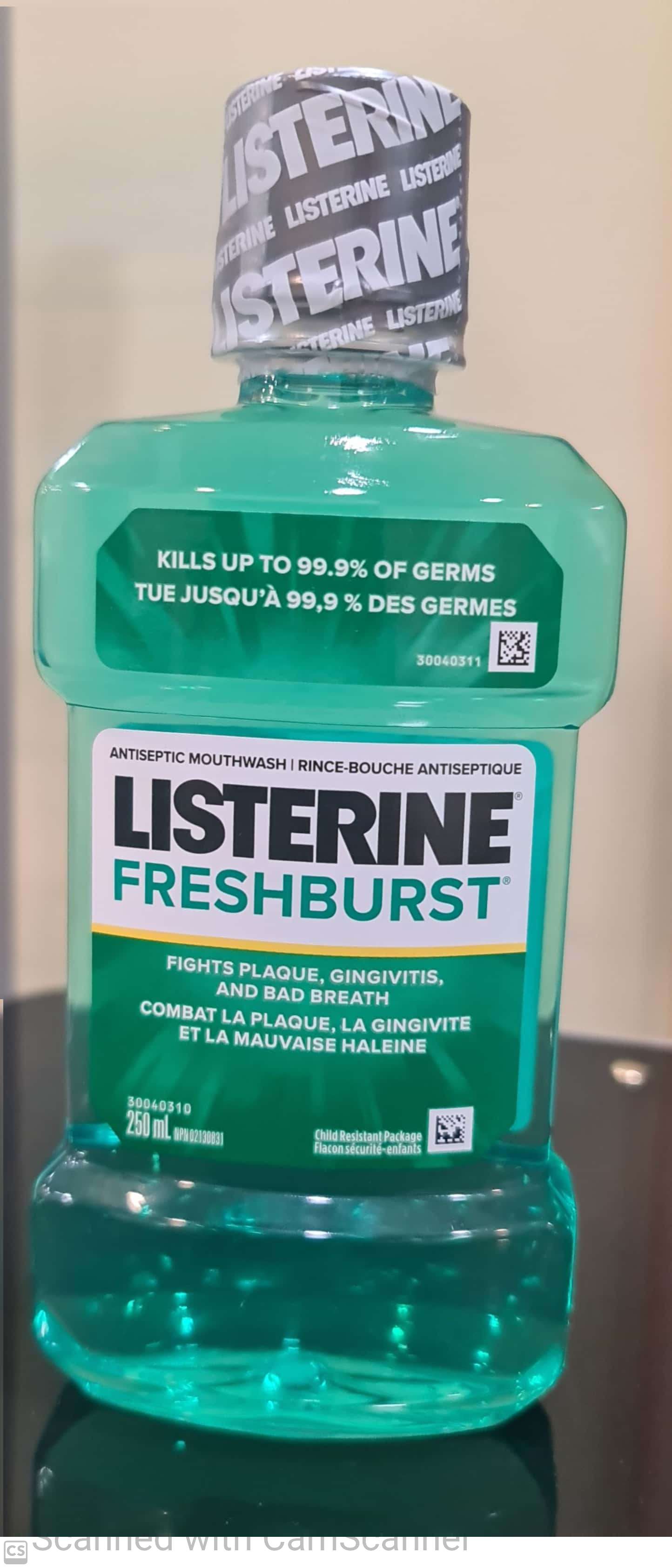 Listerine Mouthwash Freshburst 250ml