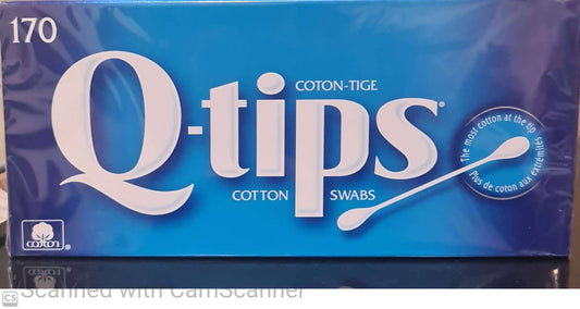 Q tips cotton swabs 170/box
