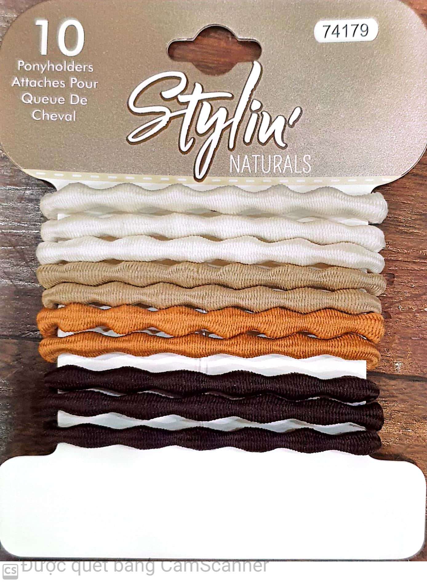 Pony tail holders elastics natural 10pc