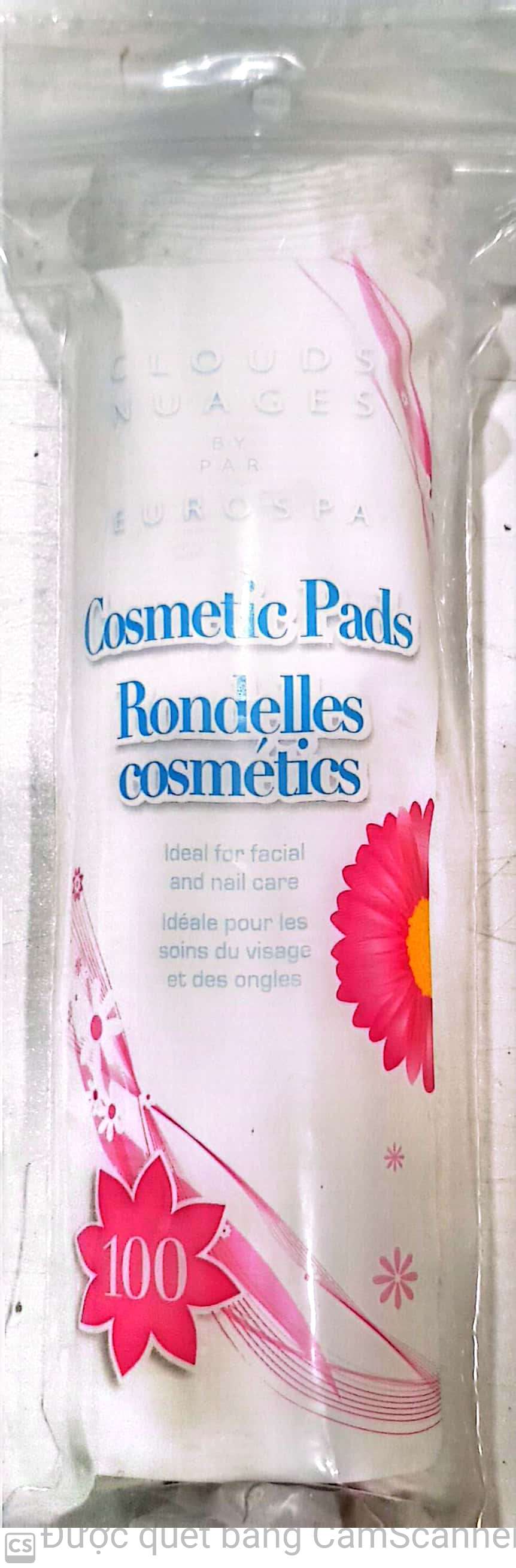 Cosmetic pads - make up remover cotton pads 100/pkg