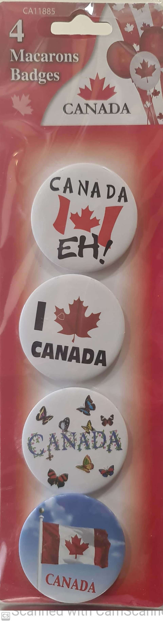 Canada button pin