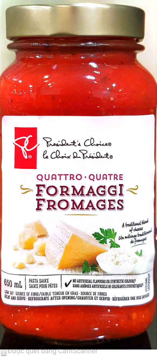 PC Formaggi pasta sauce 650ml