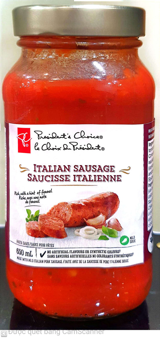PC Italian sausage pasta sauce 650ml