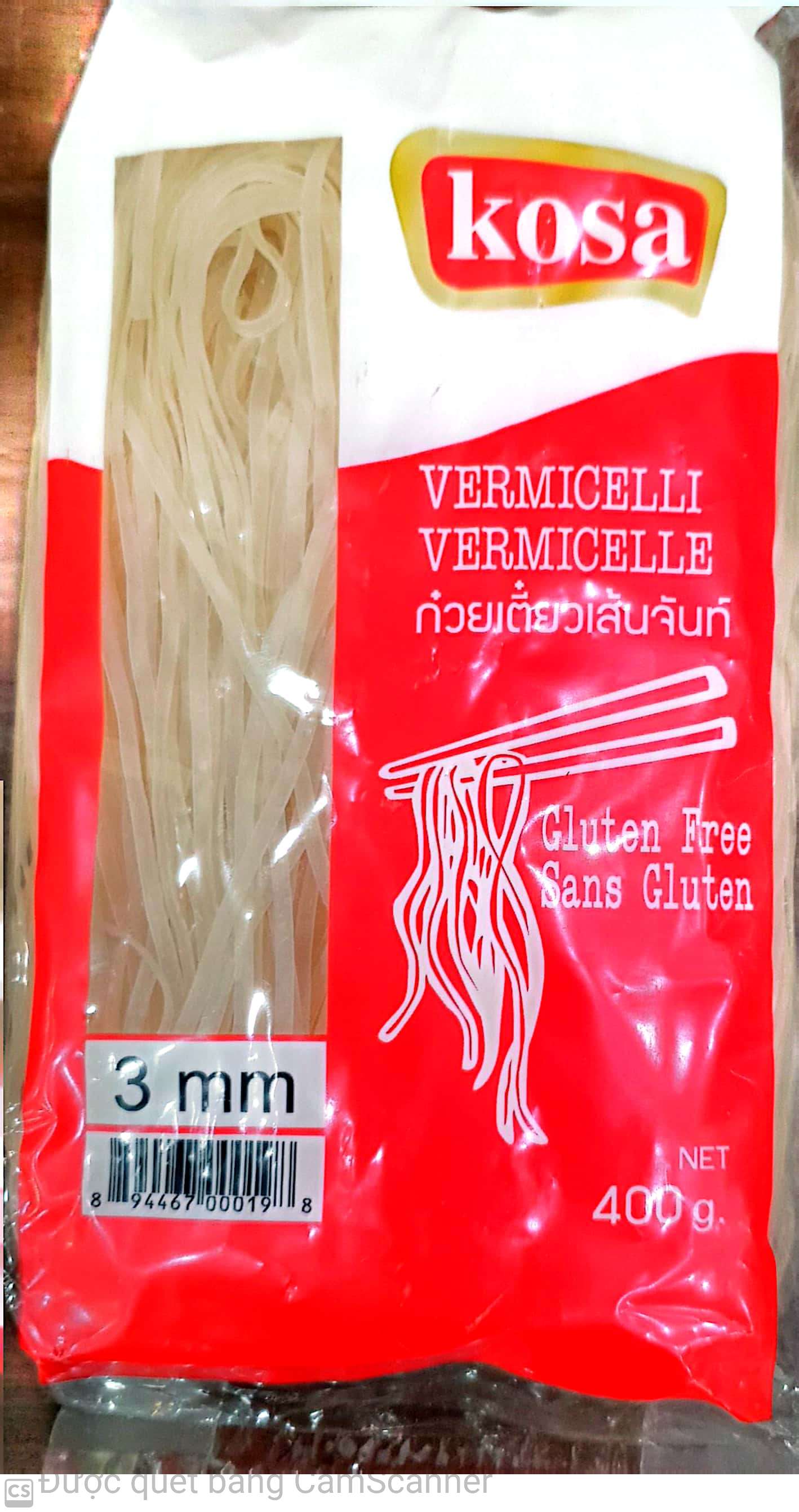 Kosa rice vermicelli Gluten free 400g