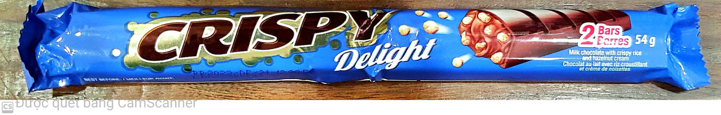 Crispy Delight choco bar 54g