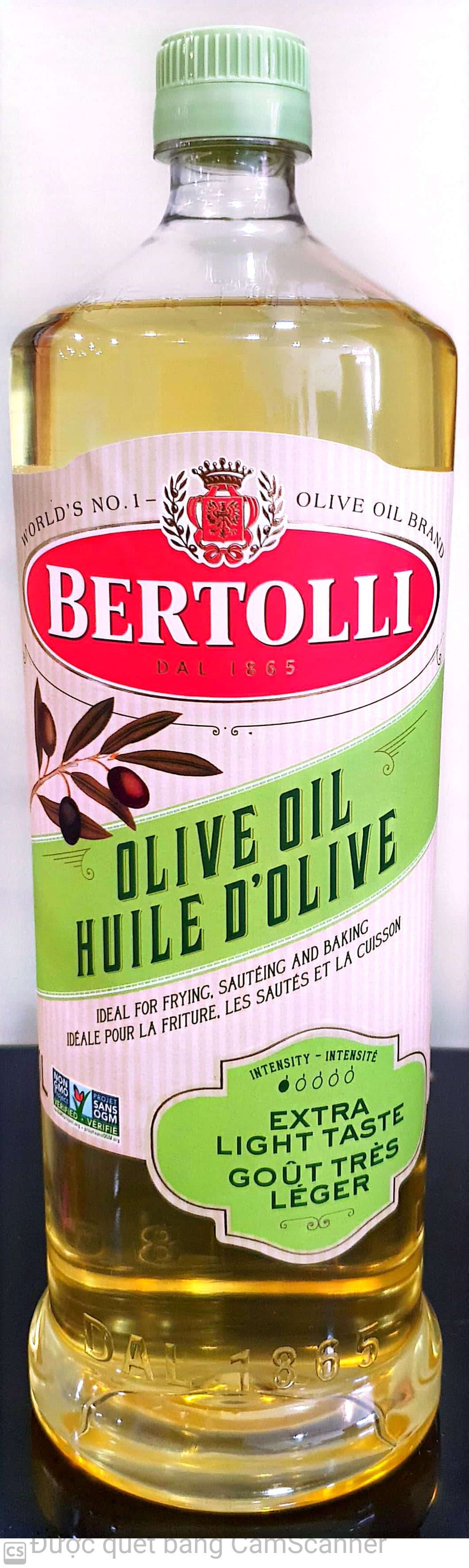 Bertolli Olive oil extra light taste 1L