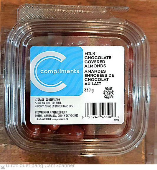 C Admonds milk choco 400g