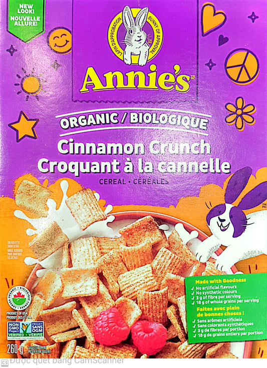 Annie's Cinnamon Crunch cereal 260g