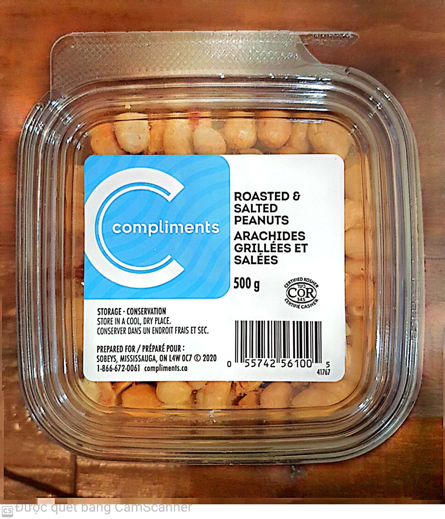 C salted roasted peanuts