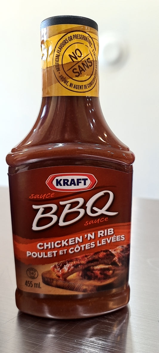 Kraft BBQ Chicken n rib sauce 455ml