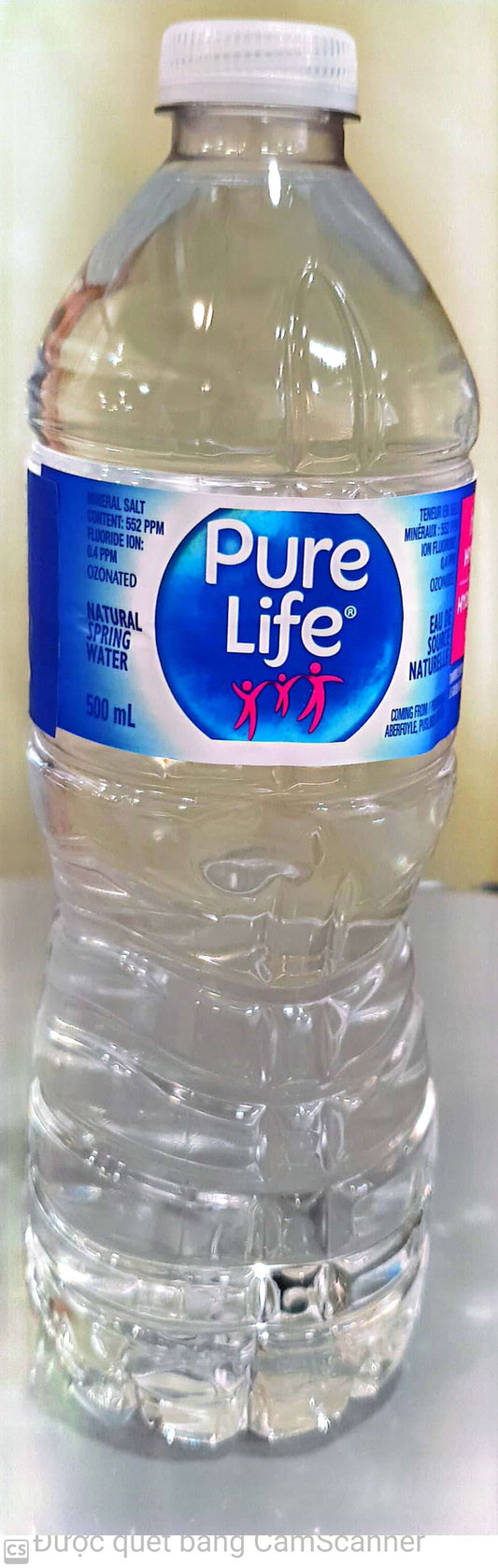 pure life spring water natural 500ml