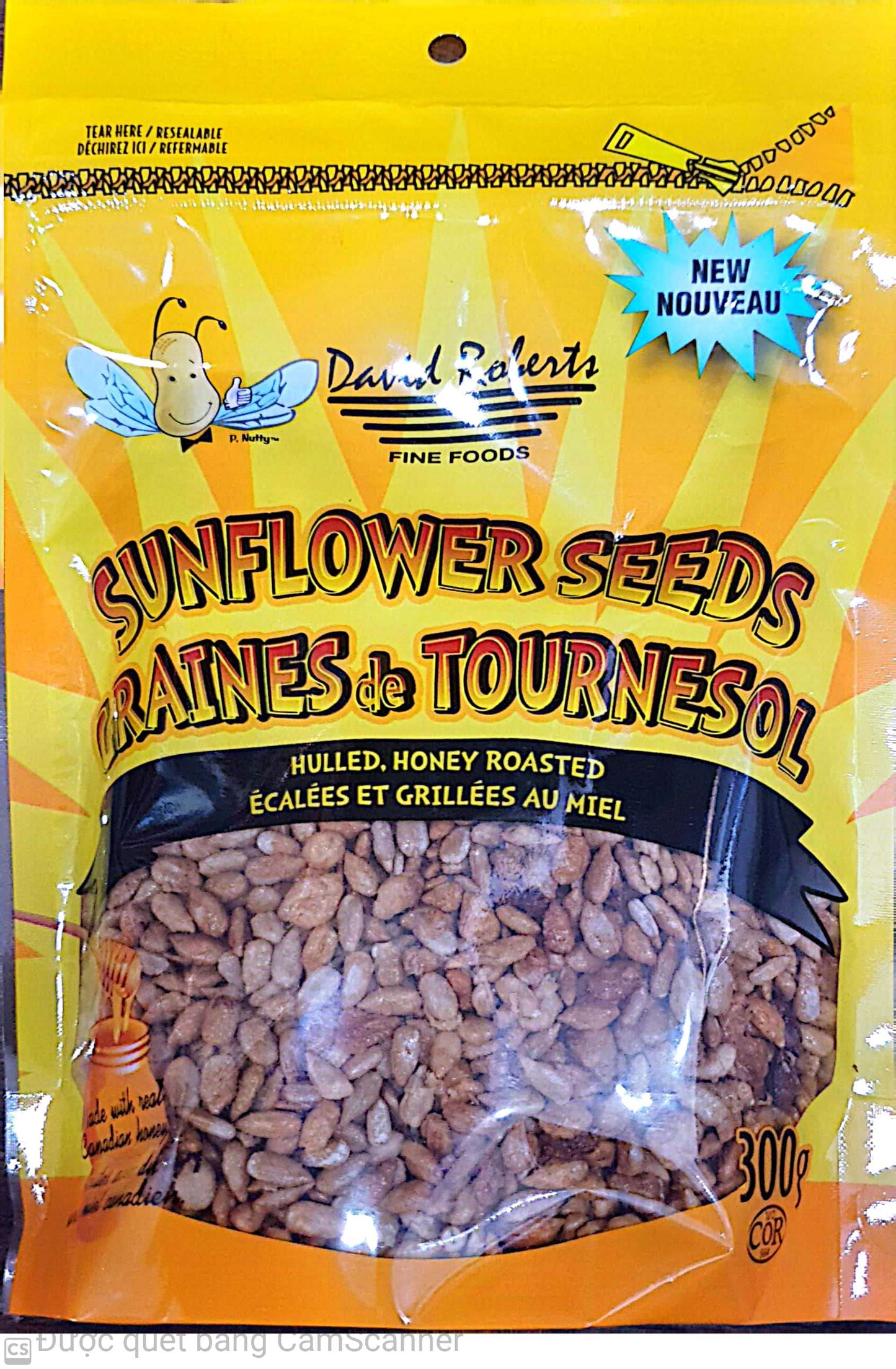David Roberts Sunflower seeds honey roasted 300g
