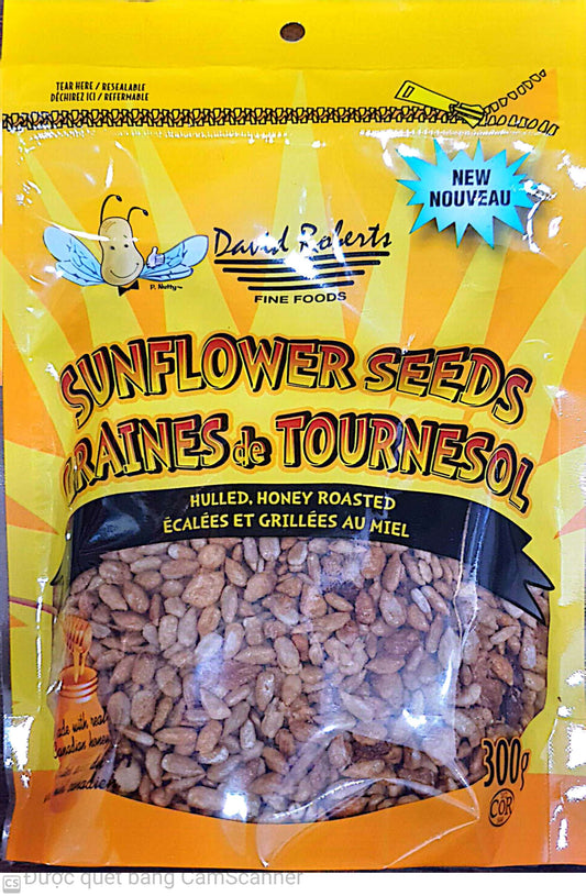 David Roberts Sunflower seeds honey roasted 300g