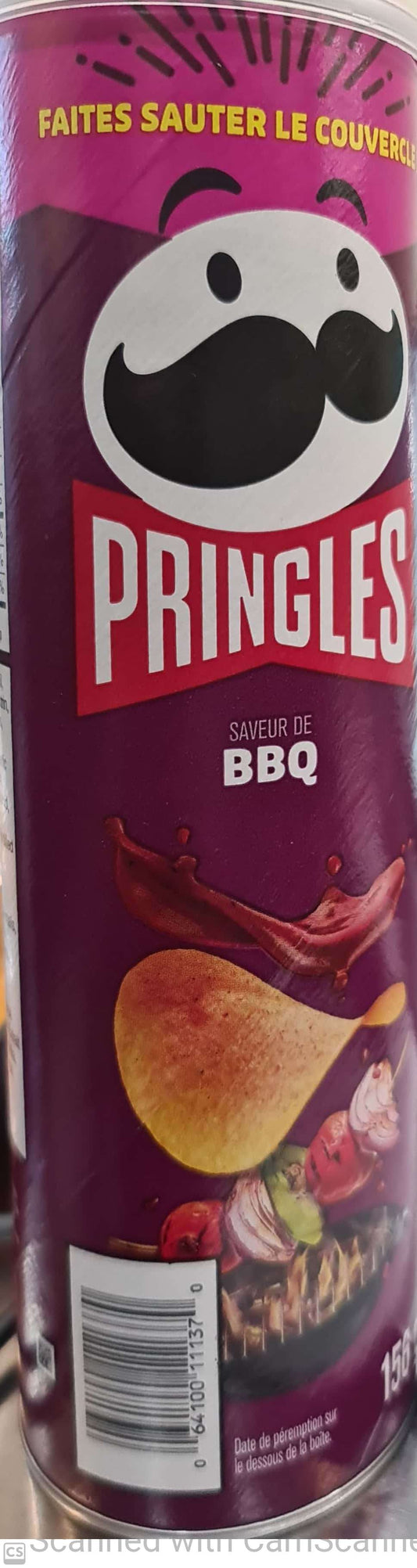 Pringles BBQ large can 156g
