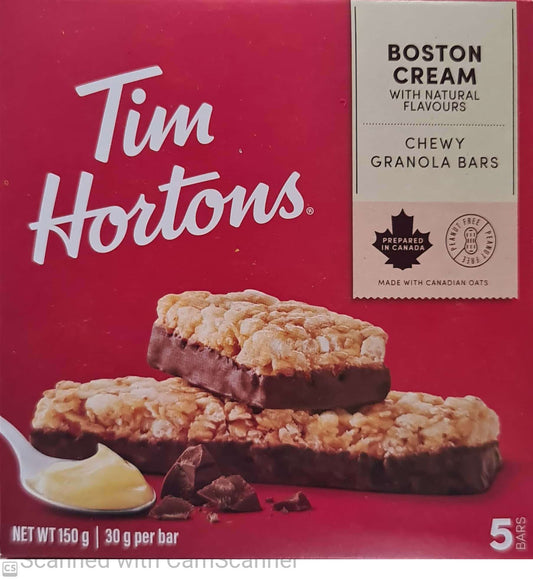 Tim Hortons Chewy granola bars Boston cream 5x30g