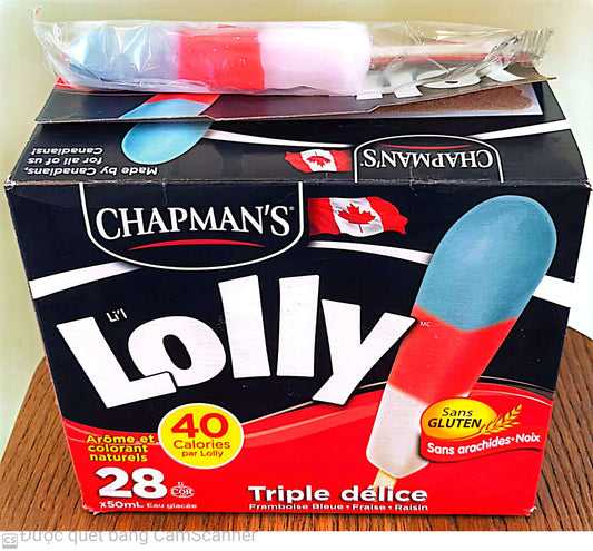 Chapman Lolly Free gluten Ice water 28x50ml