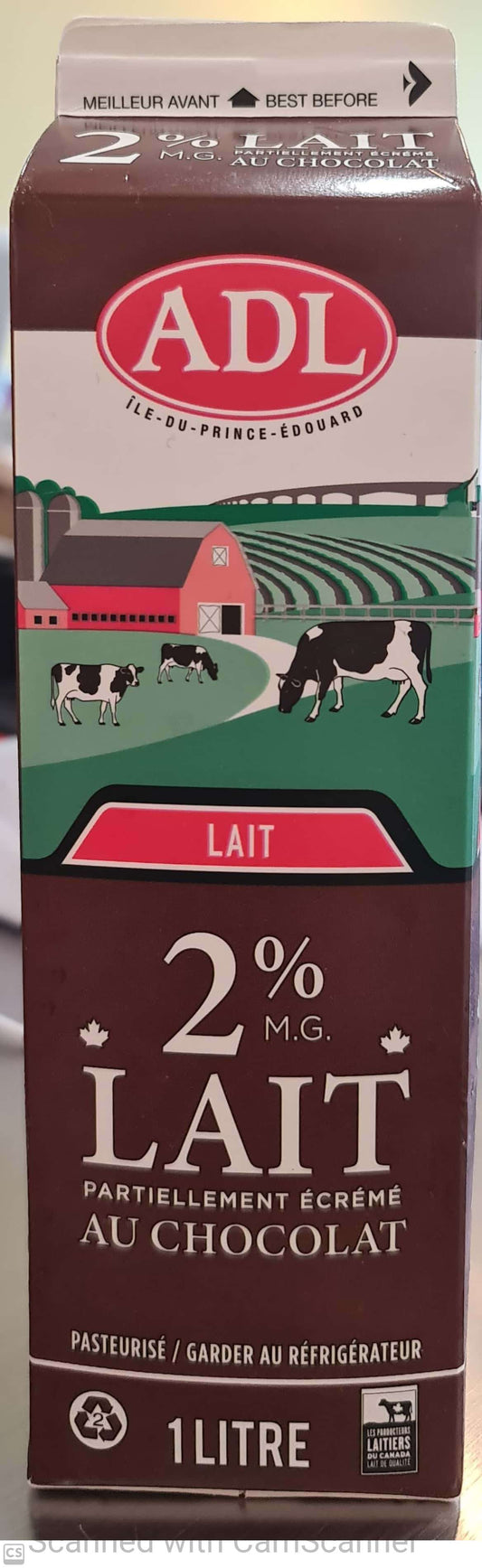 ADL MILK CHOCO 2%  1L