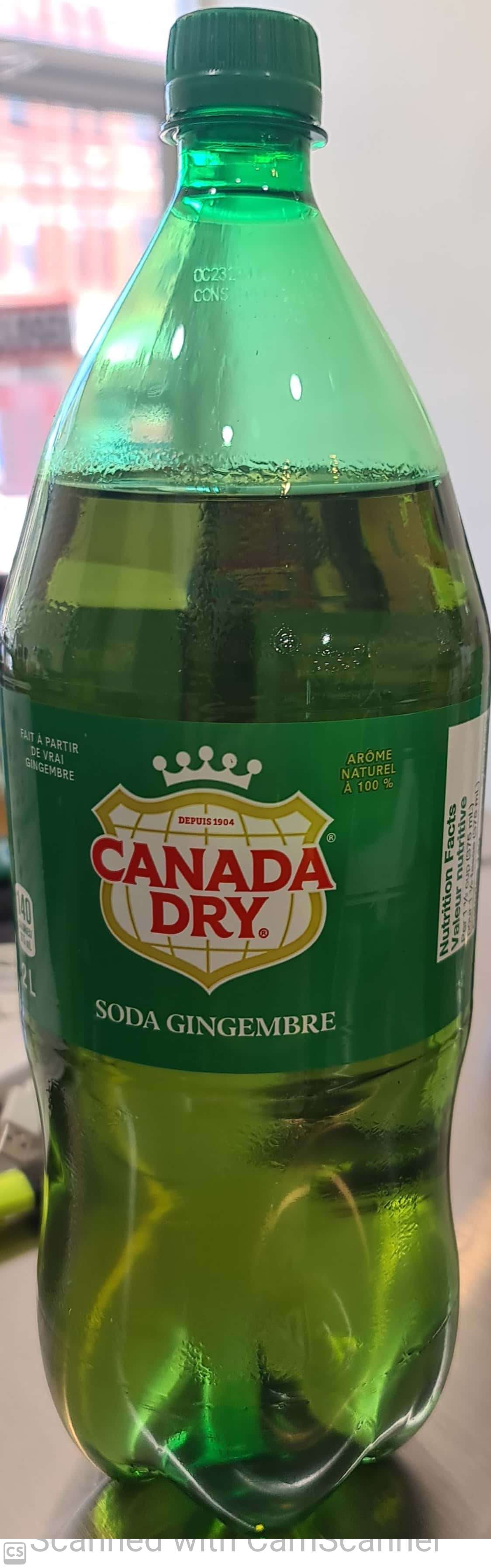 Canada dry soda gingembre 2L