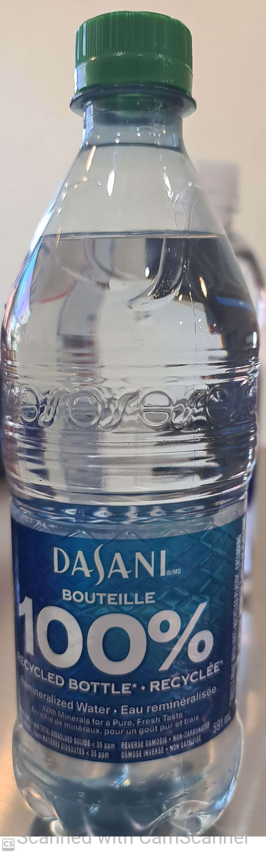 Dasani water Recycled bottle 591ml