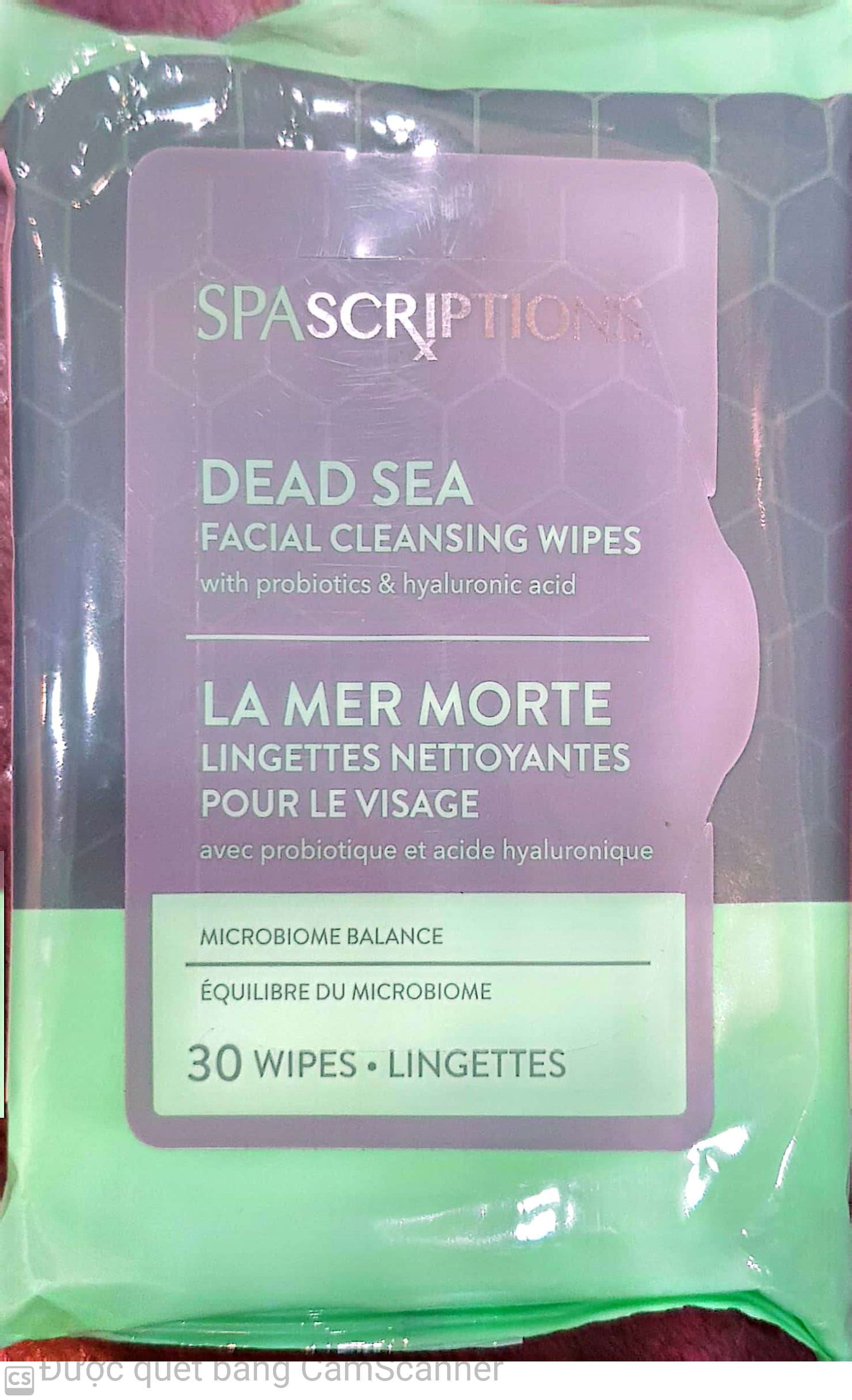 Spa scriptions Dead sea Facial cleansing wipes 30 wipes