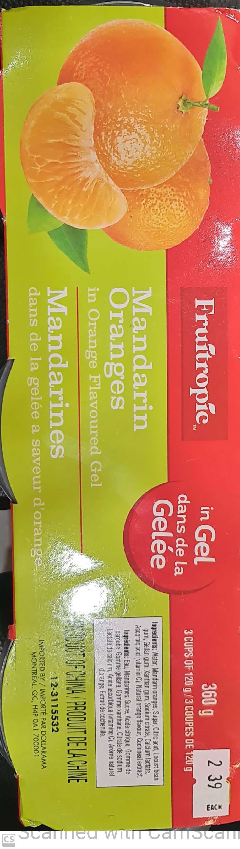 Fruitropic Mandarin orange 321ml (3 cups)