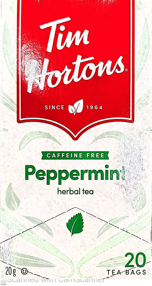 Tim Hortons Peppermint tea 20 bags x 20g