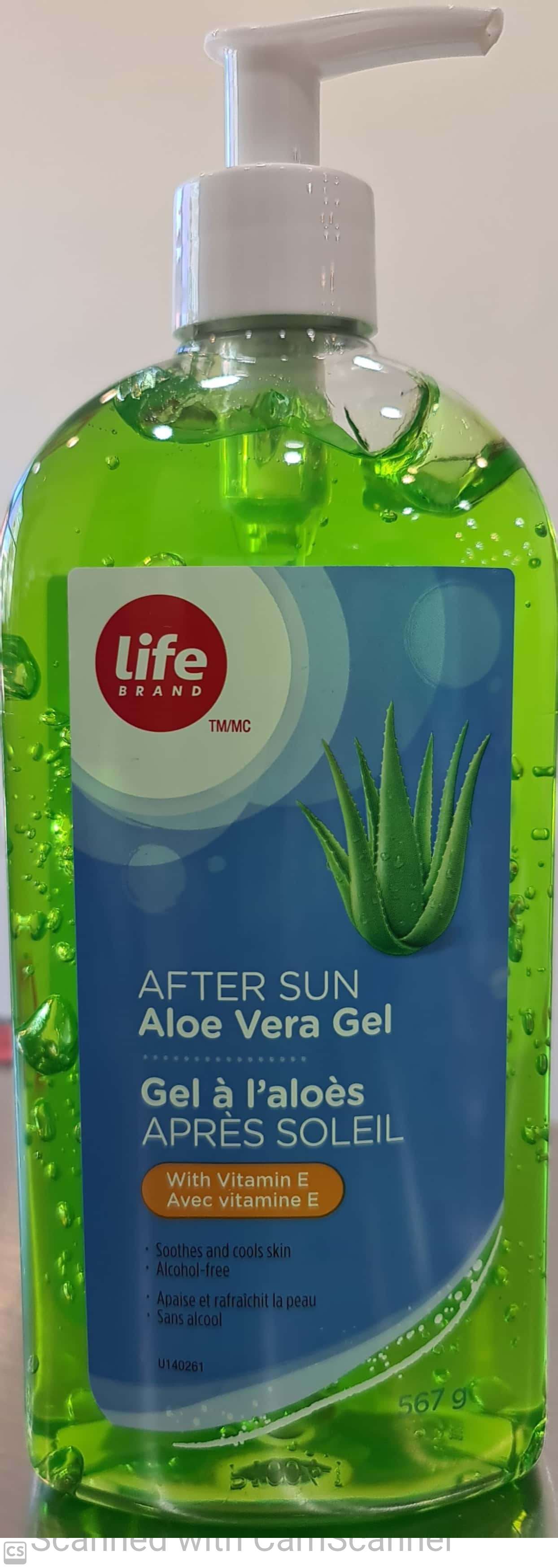 Life brand After sun aloe vera gel 567g