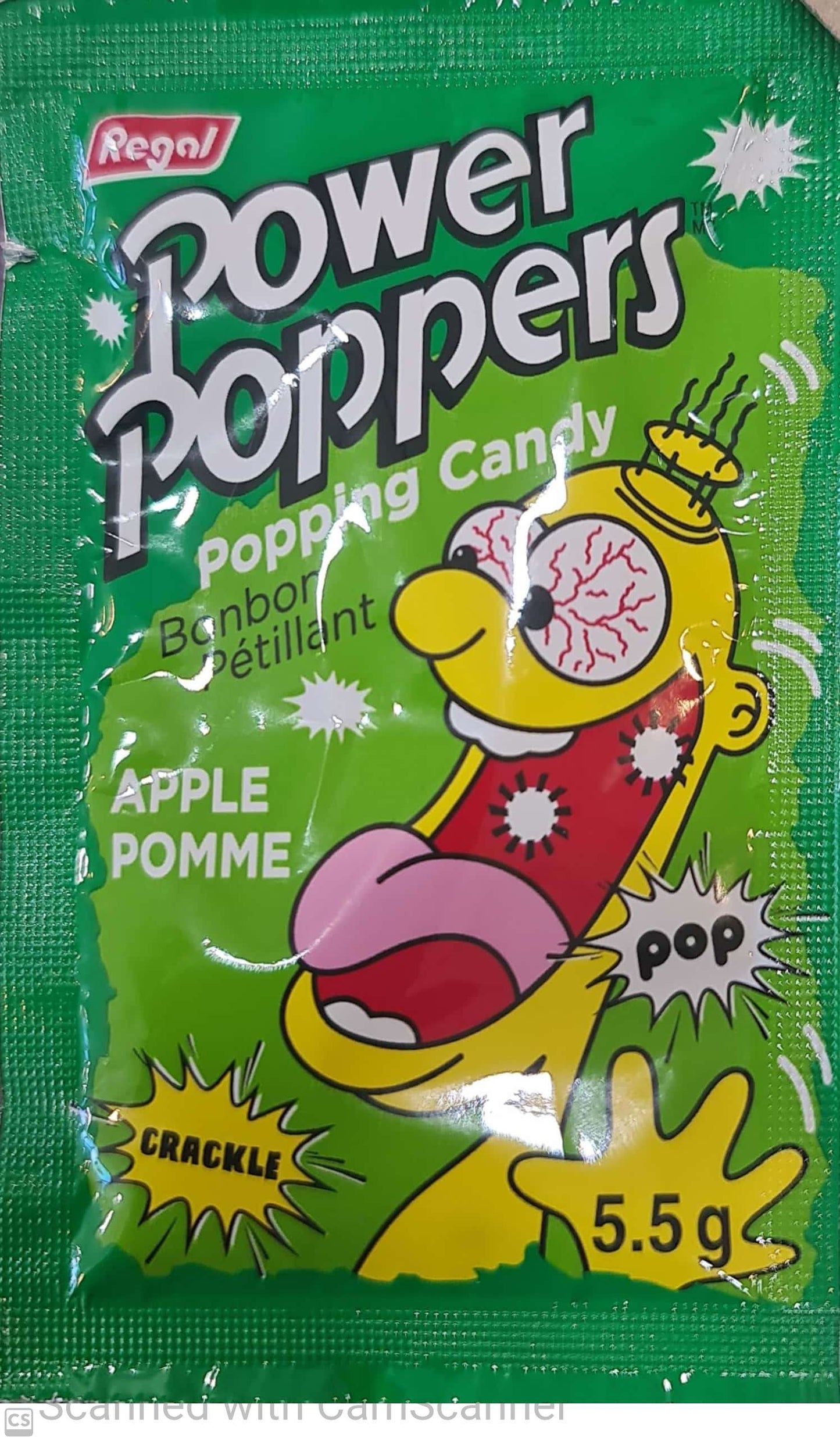 Power poppers Popping candy apple 5.5g