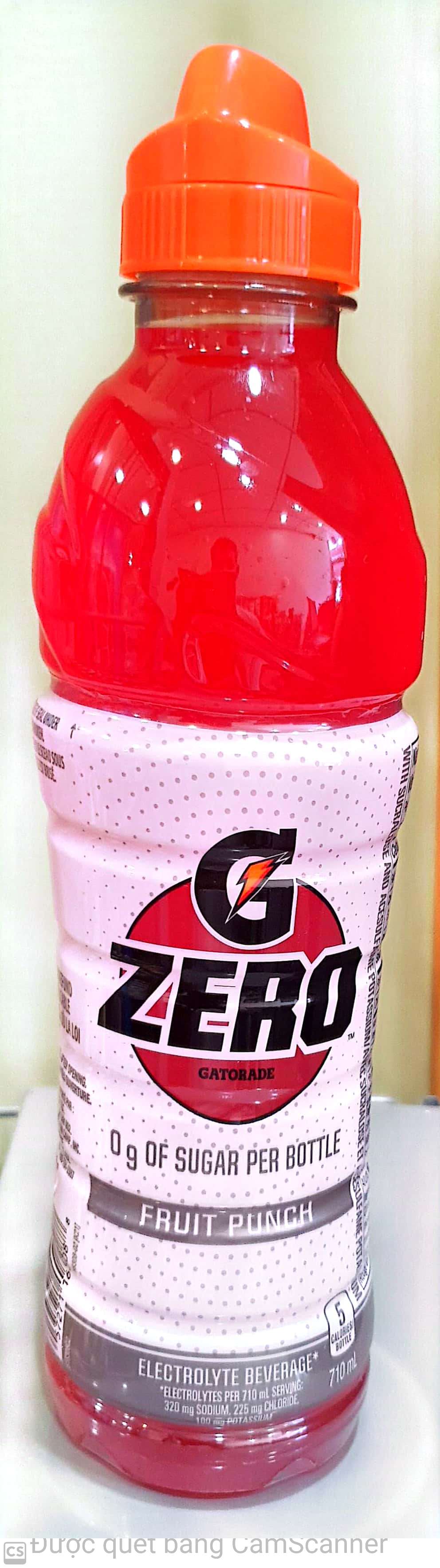 Pepsi GATORADE sport drink Fruit punch ZERO sugar 710ml