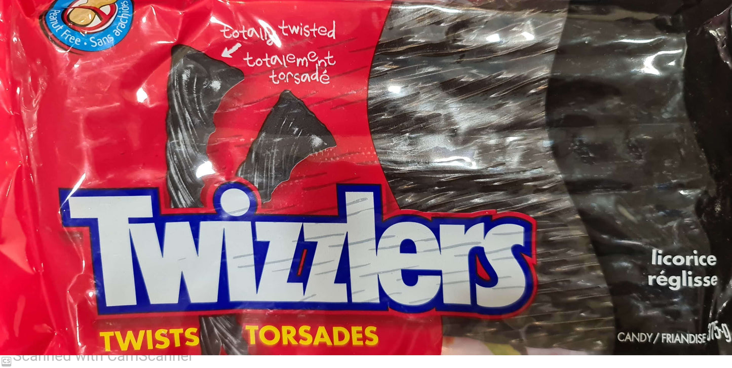 Twizzlers nibs candy LICORICE 375g