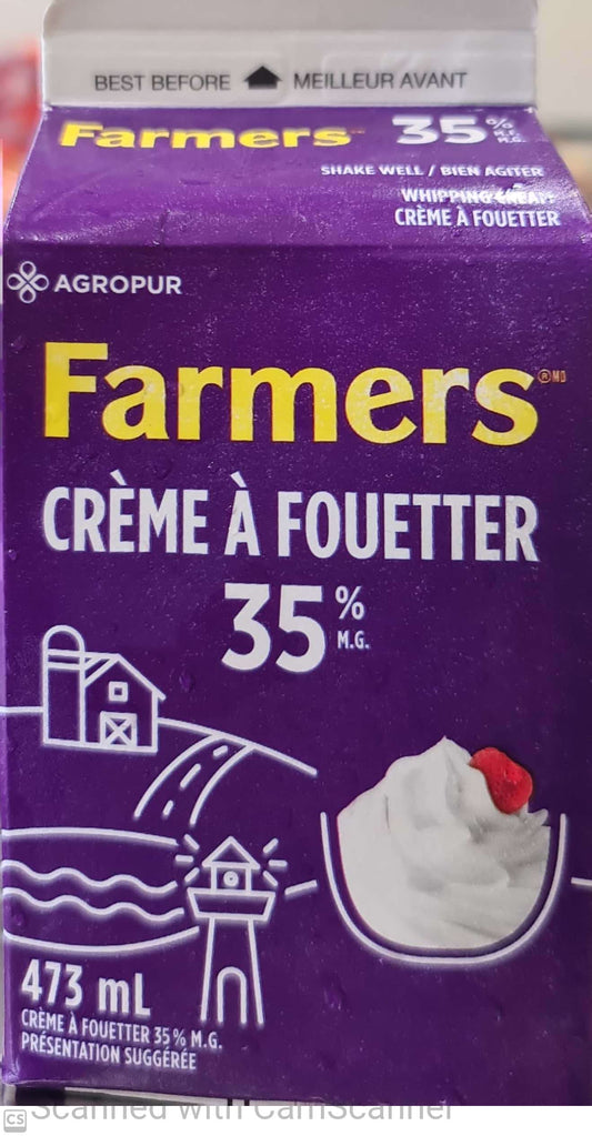 Farmer Whipping cream 35% 473ml